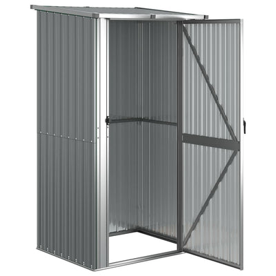 haveskur 118,5x97x209,5 galvaniseret stål grå