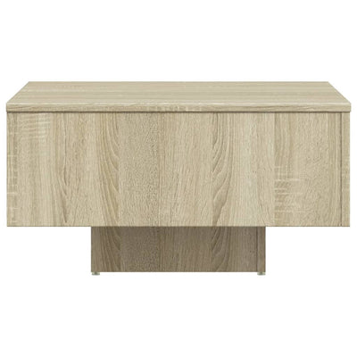 sofabord 60x60x31,5 cm konstrueret træ sonoma-eg