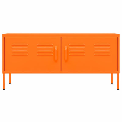 tv-skab 105x35x50 cm stål Orange