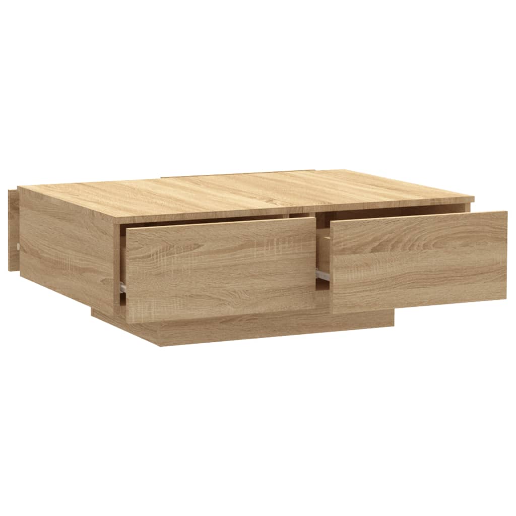 sofabord 90x60x31 cm konstrueret træ sonoma-eg