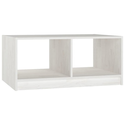 sofabord 75x50x33 cm massivt fyrretræ hvid