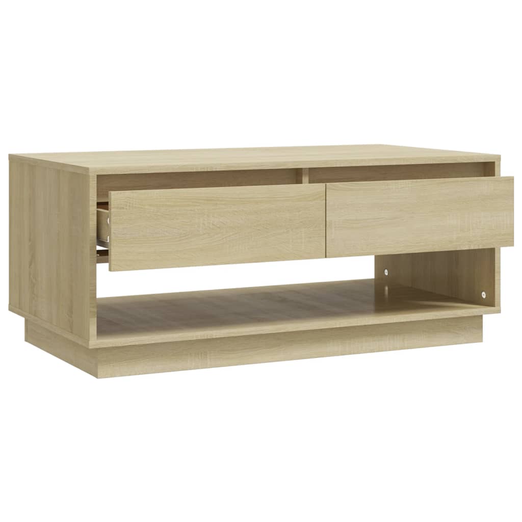 sofabord 102,5x55x44 cm konstrueret træ sonoma-eg