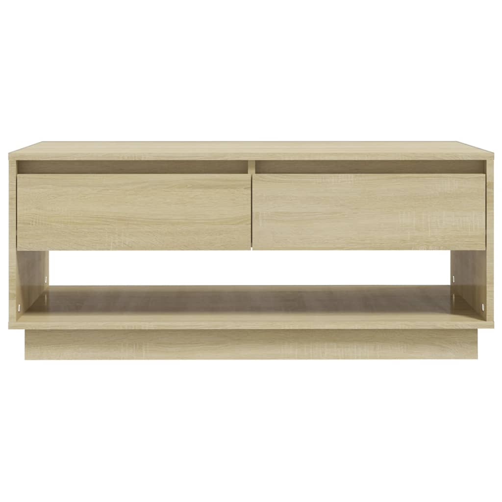 sofabord 102,5x55x44 cm konstrueret træ sonoma-eg