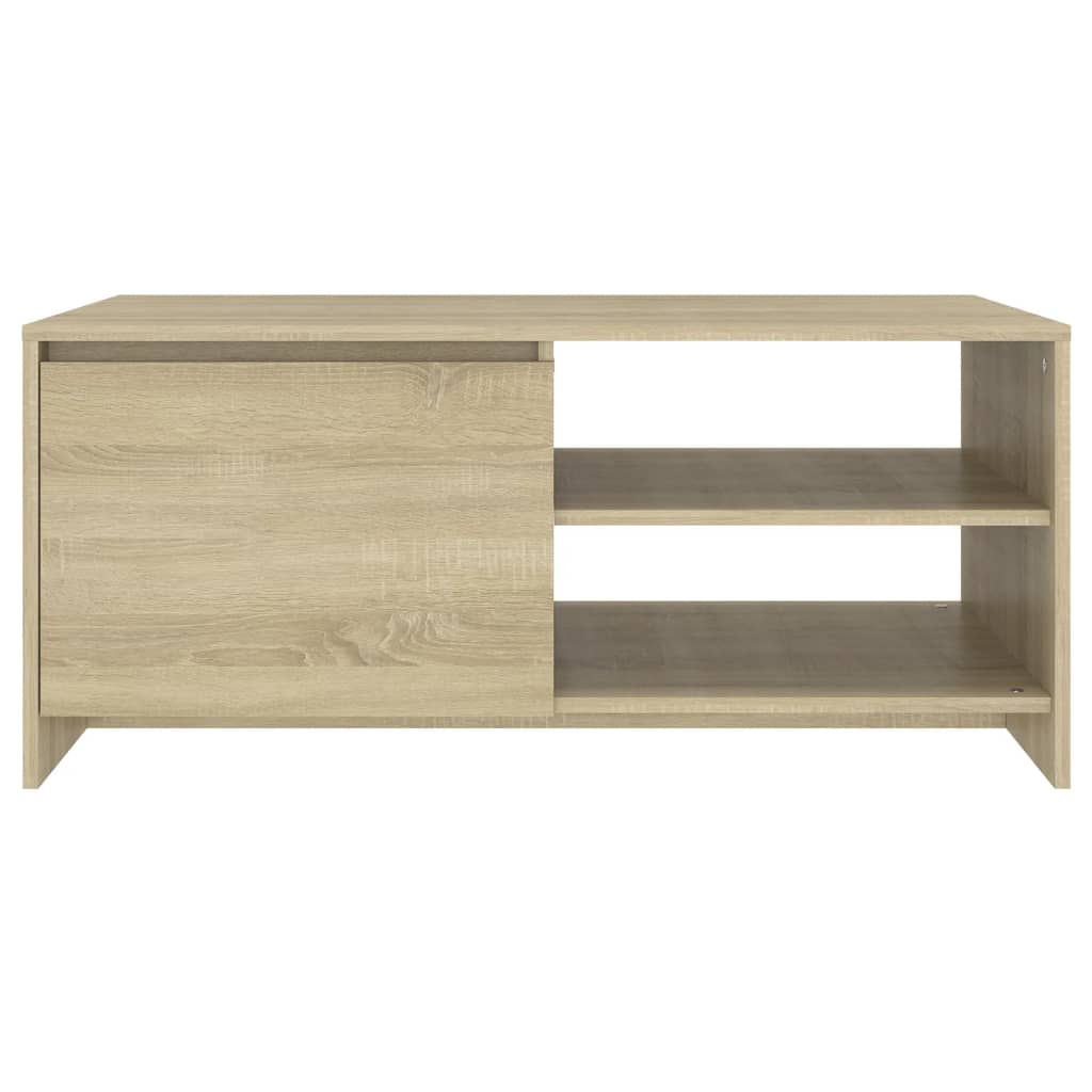 sofabord 102x50x45 cm konstrueret træ sonoma-eg