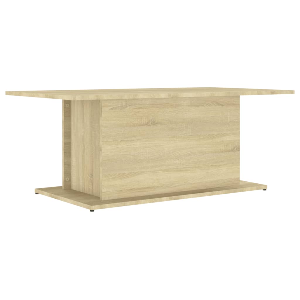 sofabord 102x55,5x40 cm konstrueret træ sonoma-eg