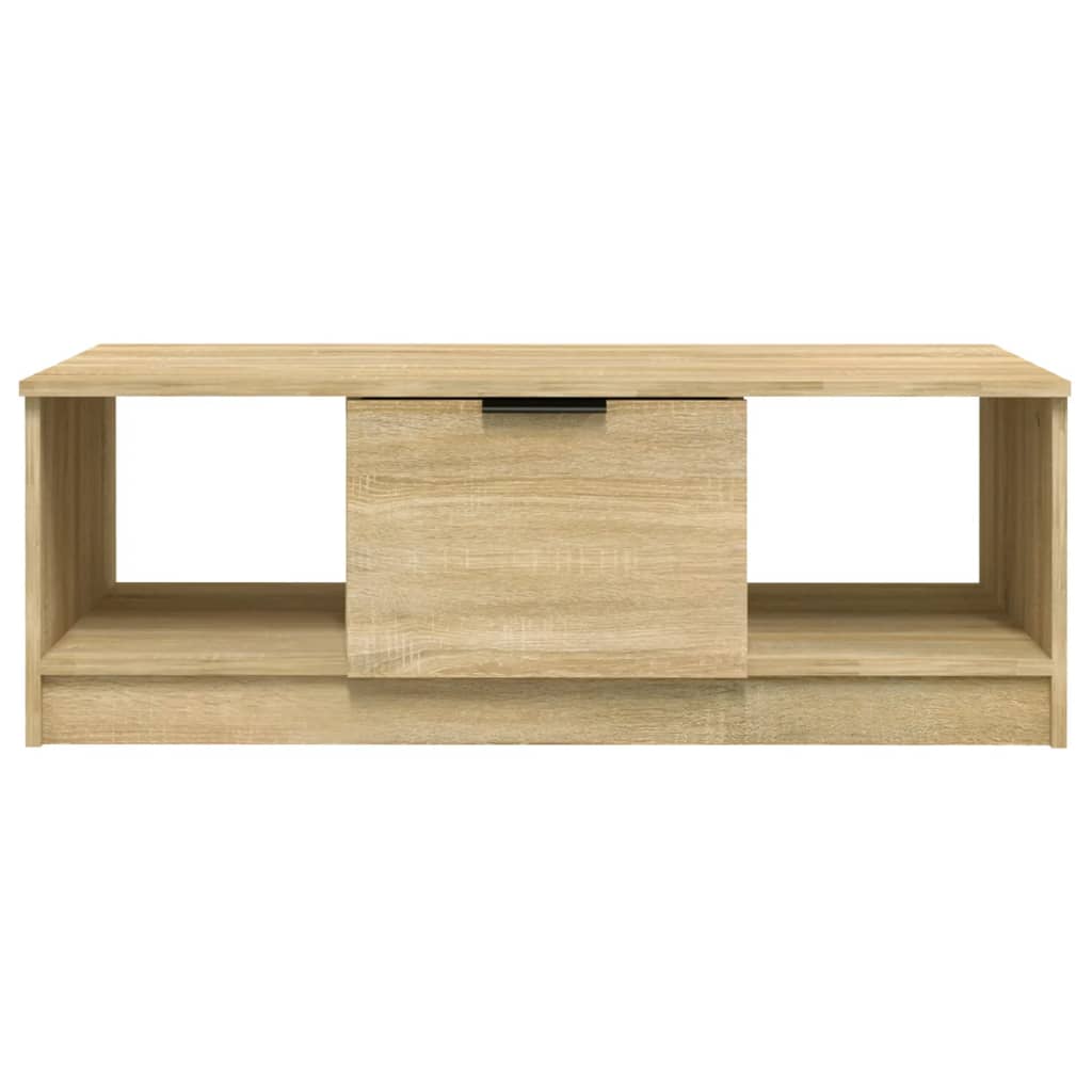 sofabord 102x50x36 cm konstrueret træ sonoma-eg