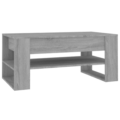 sofabord 102x55x45 cm konstrueret træ grå sonoma-eg