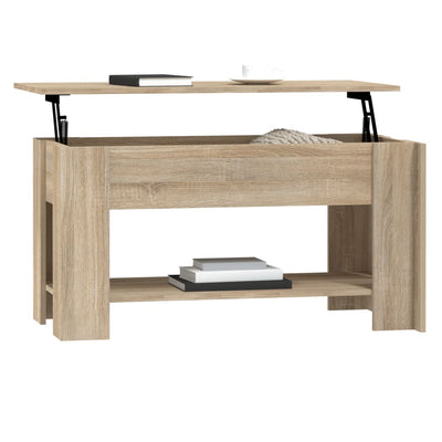 sofabord 101x49x52 cm konstrueret træ sonoma-eg