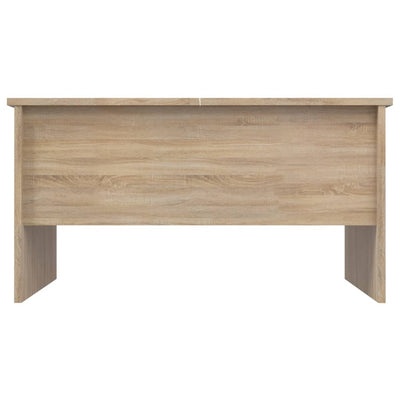 sofabord 80x50x42,5 cm konstrueret træ sonoma-eg