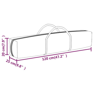 foldbart festtelt 2x2 m hvid