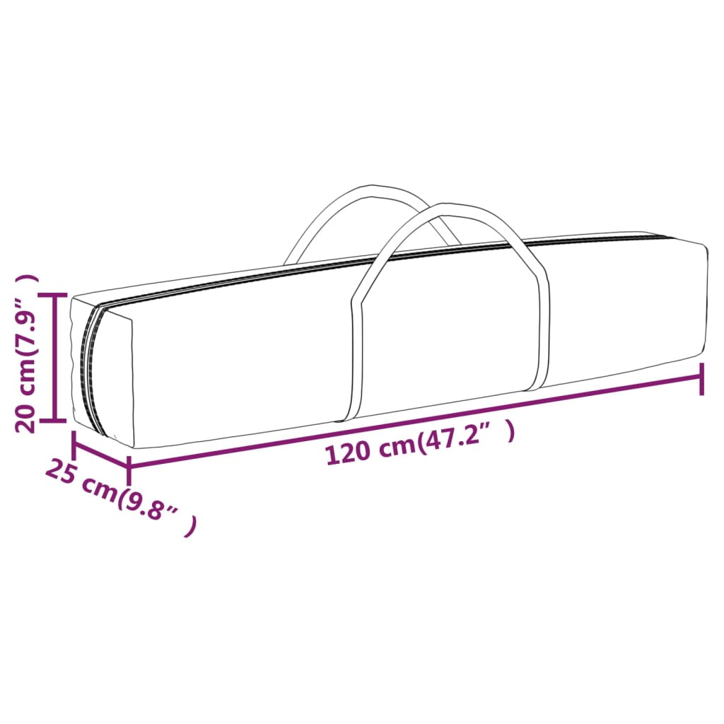 foldbart festtelt 3x3 m sort