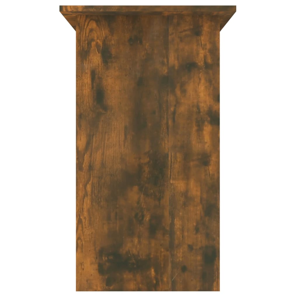 skrivebord 80x45x74 cm konstrueret træ røget egetræsfinish