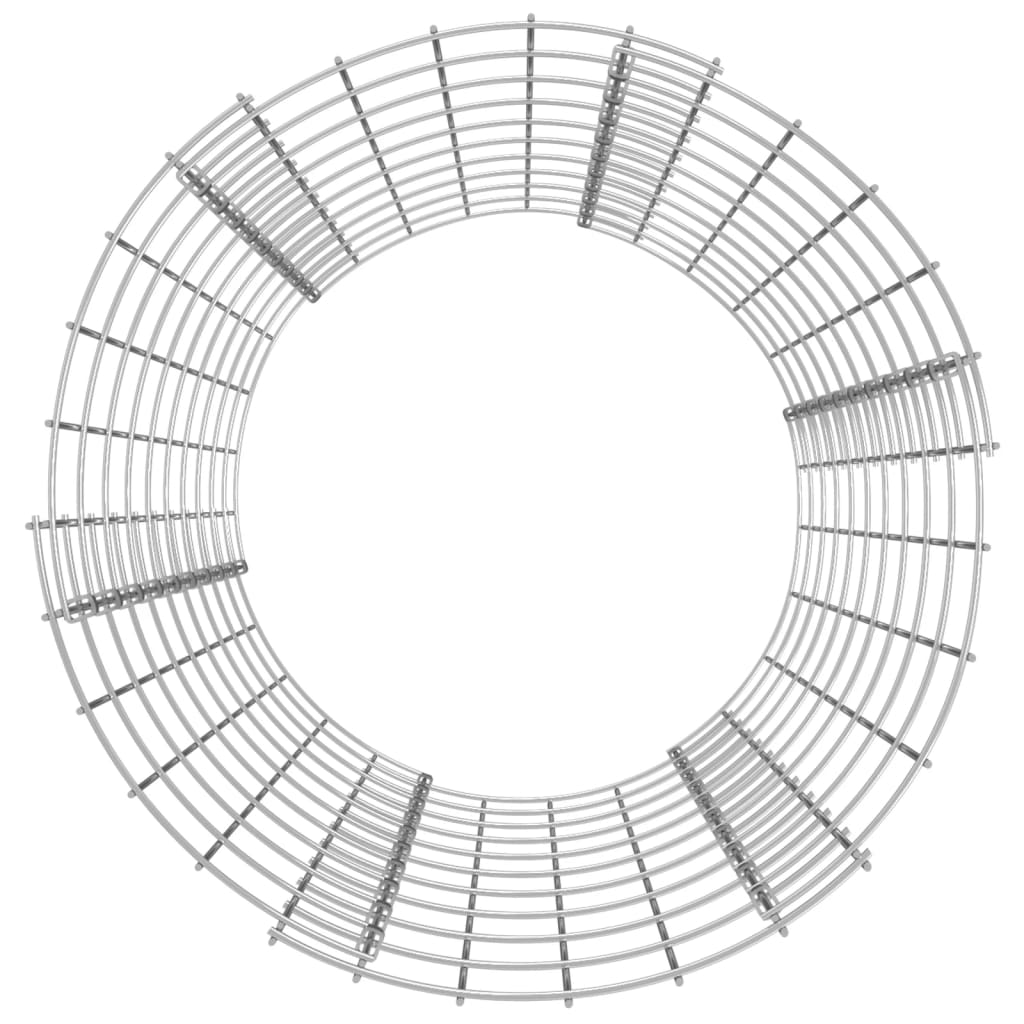 gabionsøjle Ø50x100 cm galvaniseret stål rund