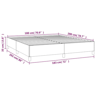 sengeramme uden madras 180x200 cm stof sort