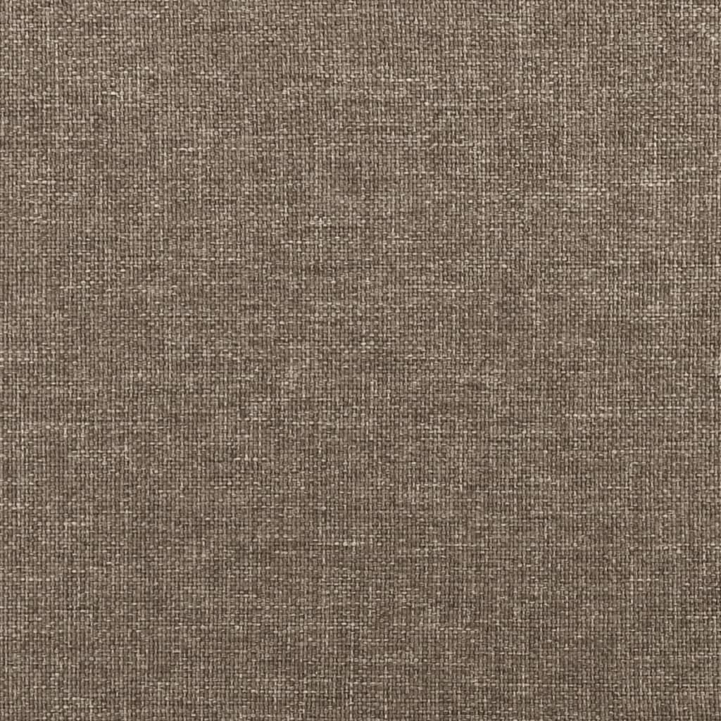 sengeramme uden madras 200x200 cm stof gråbrun