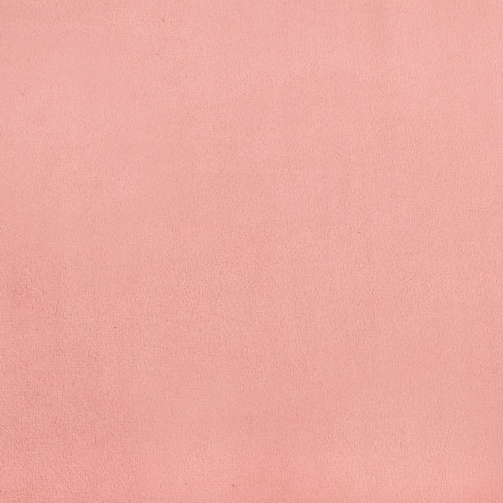 sengeramme 90x190 cm fløjl pink