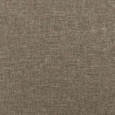 Sengeramme med hovedgærde uden madras Taupe 90x190 cm Stof