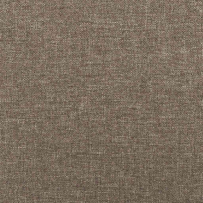 Sengeramme med hovedgærde uden madras Taupe 90x200 cm Stof