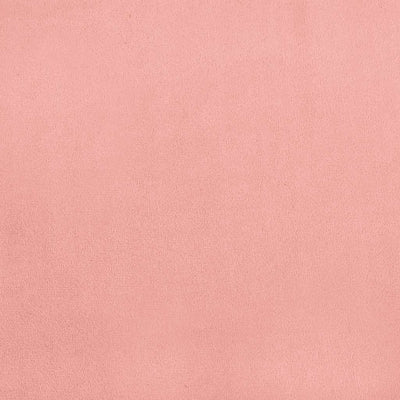 Sengeramme med hovedgærde uden madras Pink 200x200 cm Fløjl