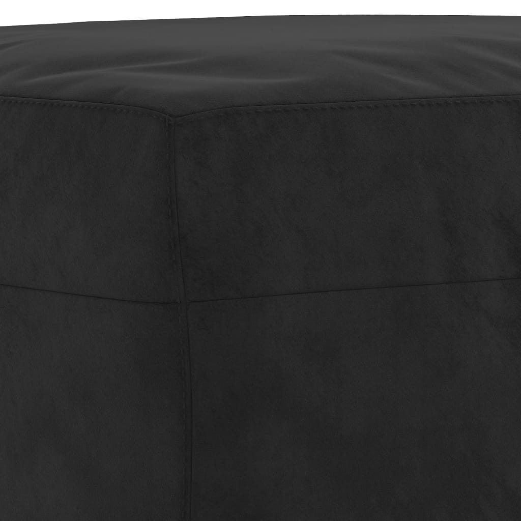 bænk 100x35x41 cm velour sort