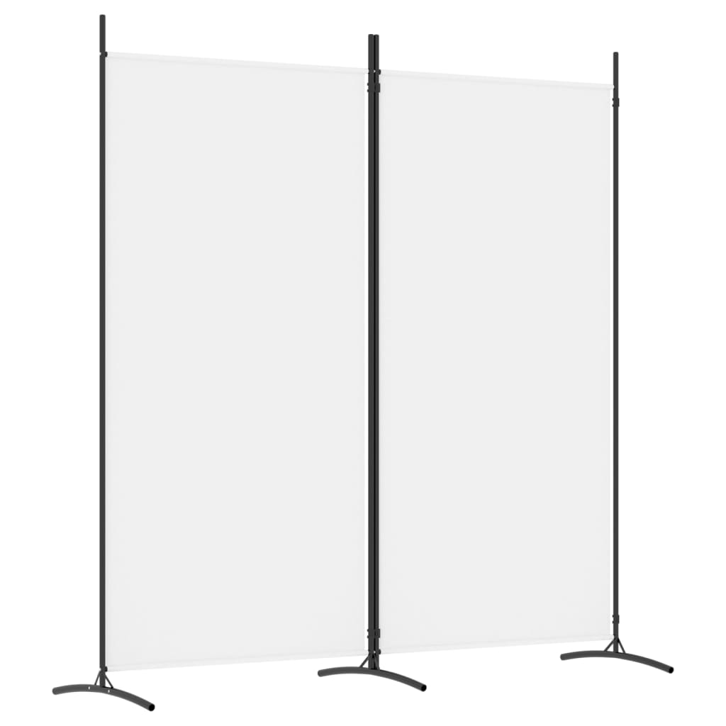 vidaXL 2-panels rumdeler 175x180 cm stof hvid