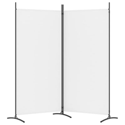 vidaXL 2-panels rumdeler 175x180 cm stof hvid