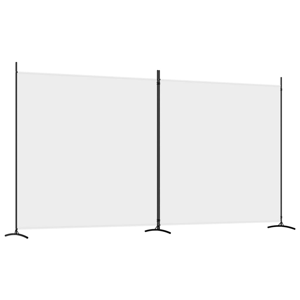 2-panels rumdeler 348x180 cm stof hvid