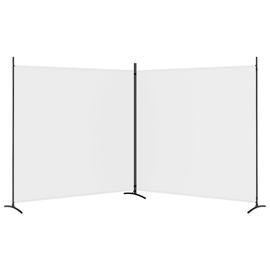 2-panels rumdeler 348x180 cm stof hvid