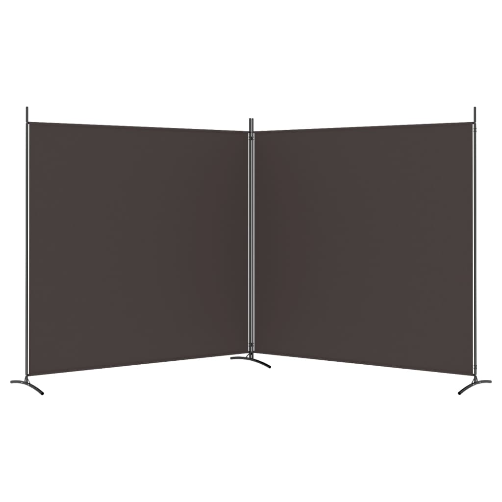 vidaXL 2-panels rumdeler 348x180 cm stof brun