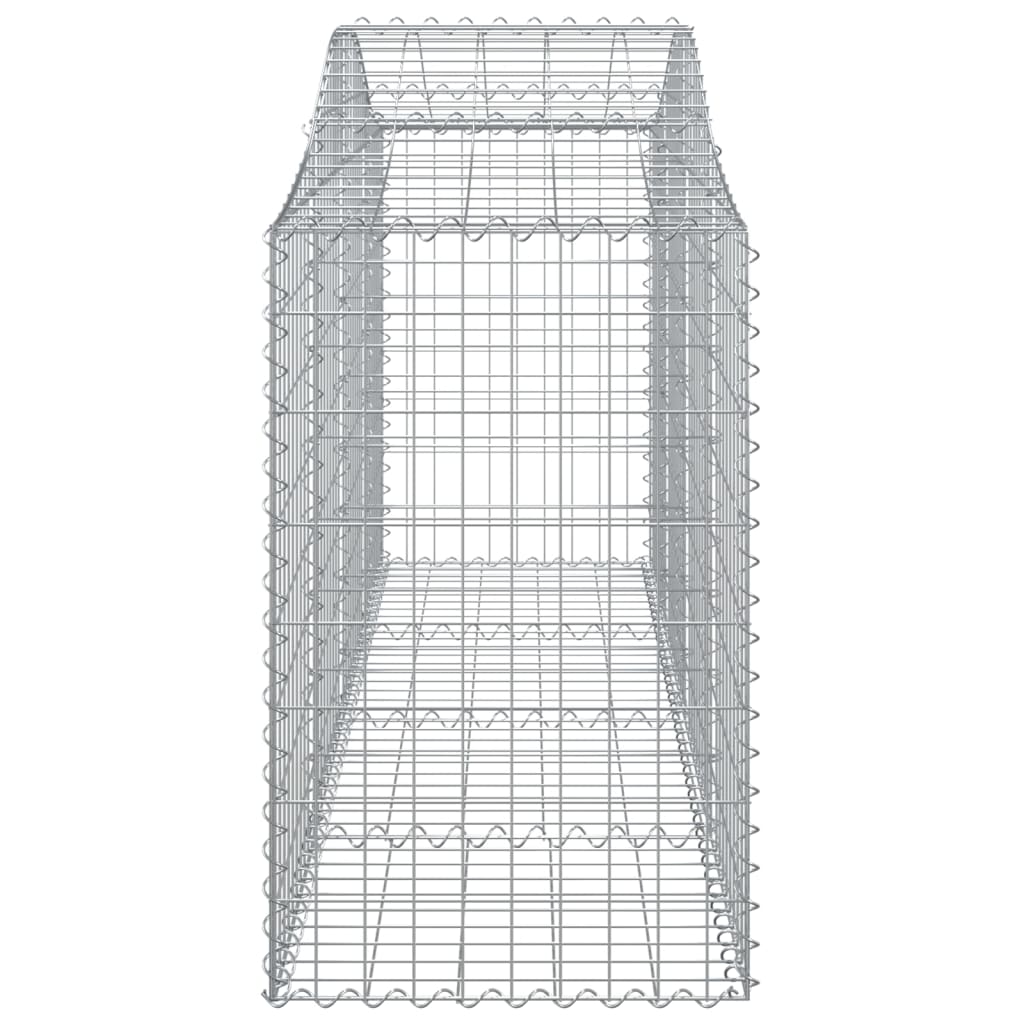 buede gabionkurve 3 stk. 200x50x80/100 cm galvaniseret jern