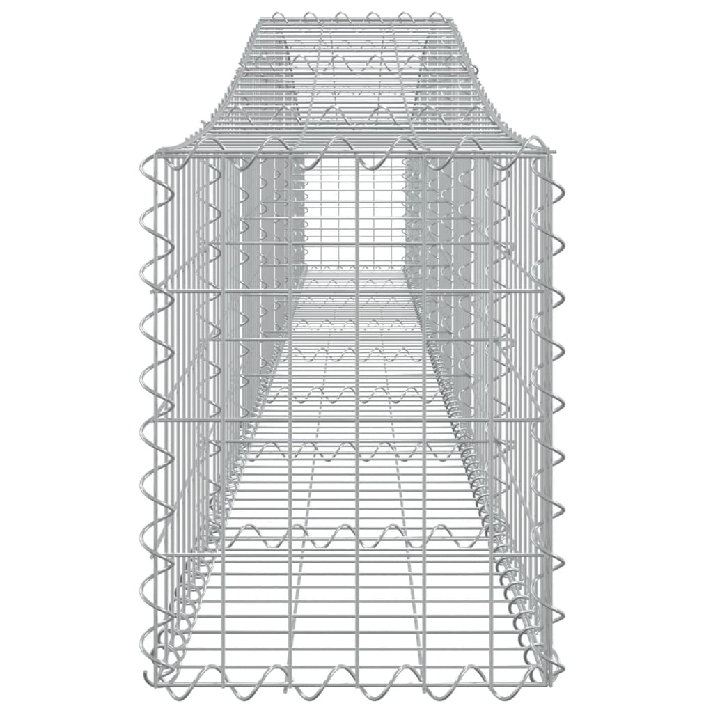 buede gabionkurve 3 stk. 400x30x40/60 cm galvaniseret jern