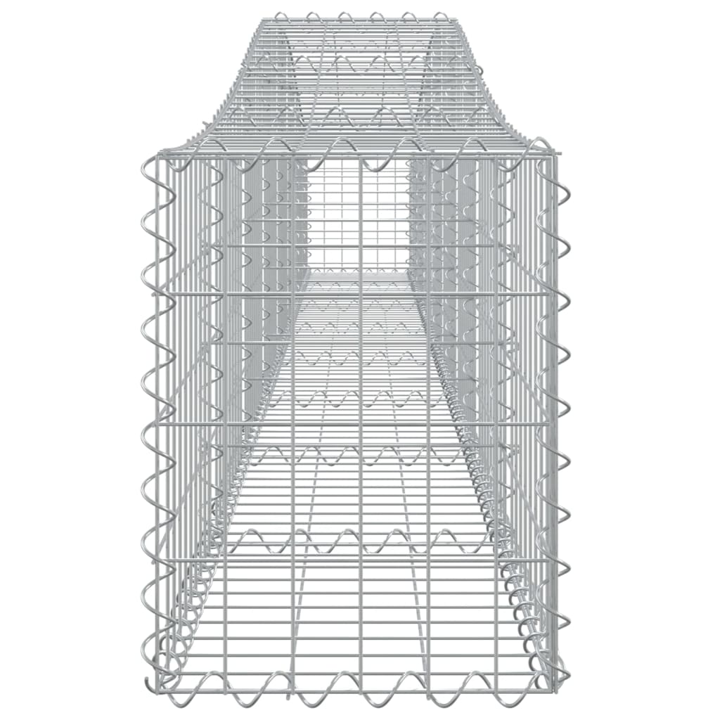 buede gabionkurve 10 stk. 400x30x40/60 cm galvaniseret jern