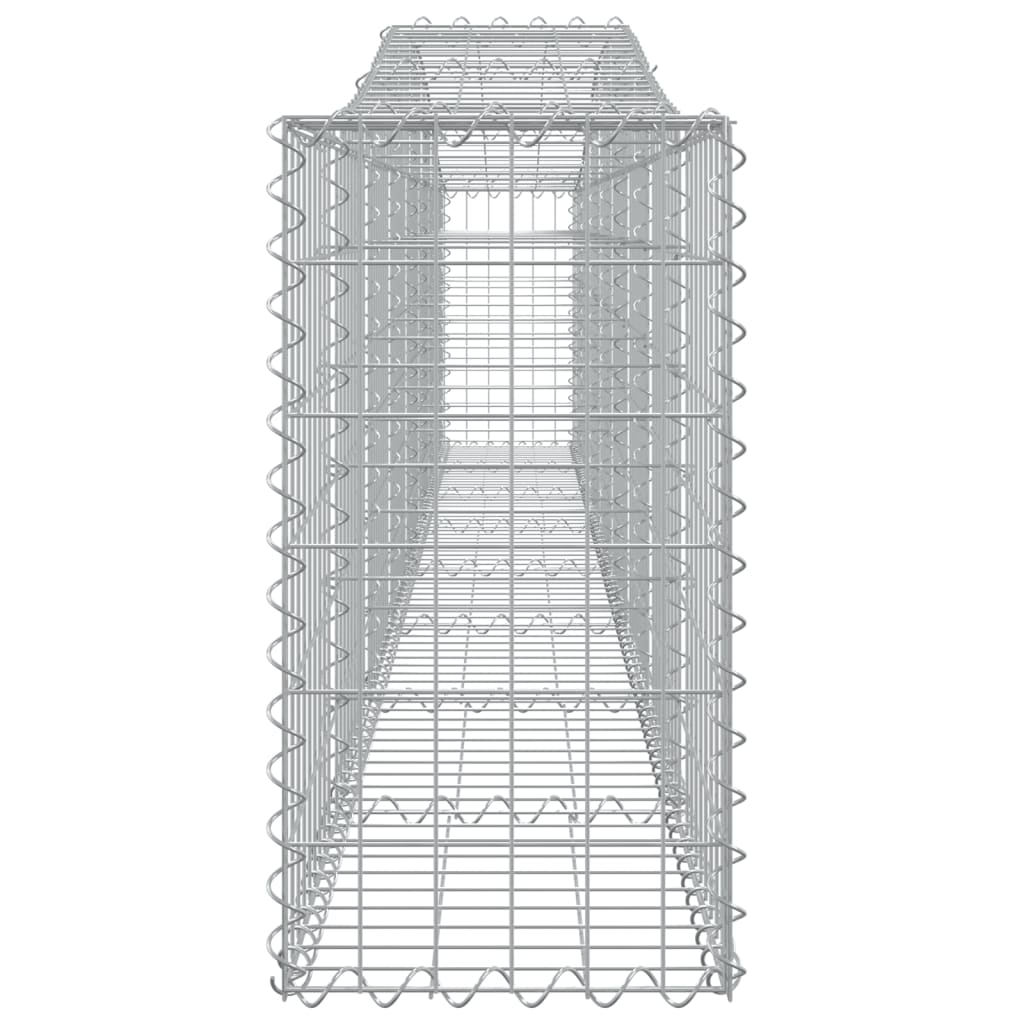 buede gabionkurve 4 stk. 400x30x60/80 cm galvaniseret jern