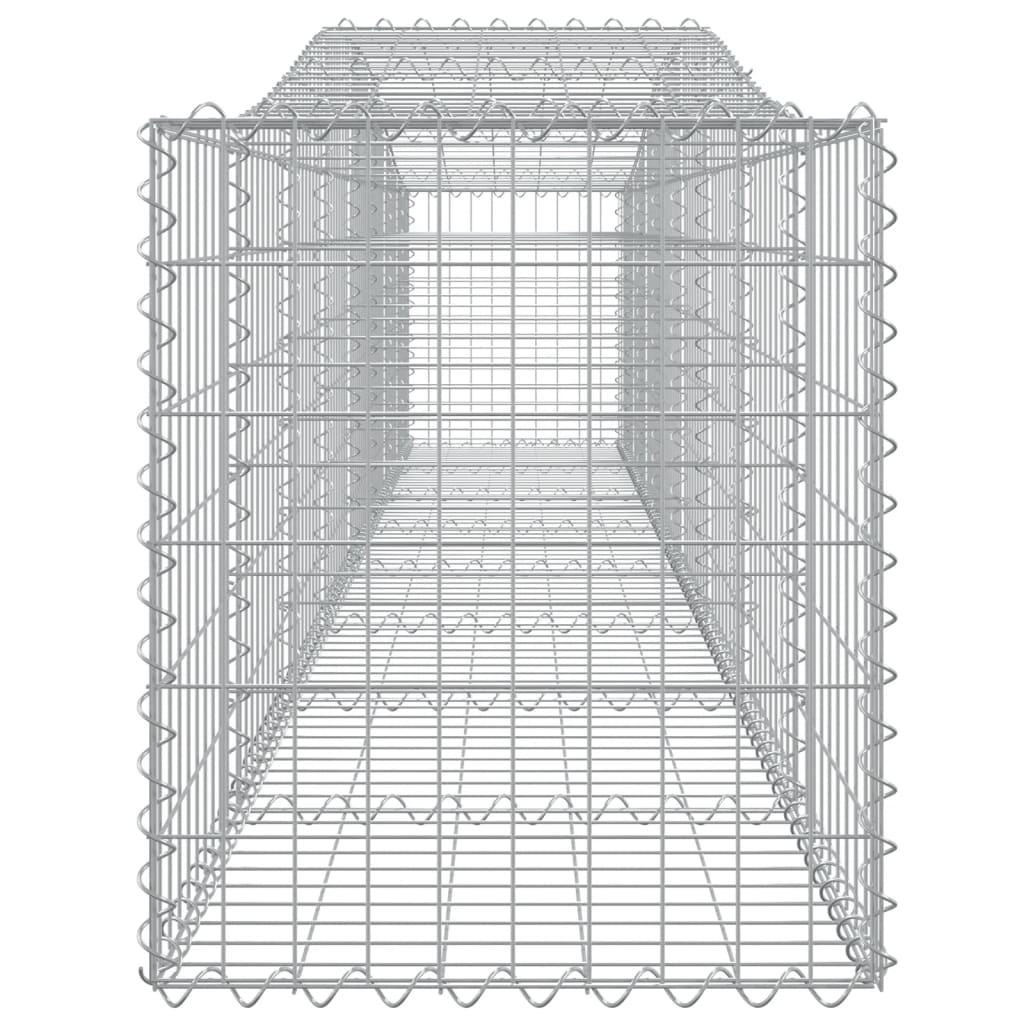 buede gabionkurve 3 stk. 400x50x60/80 cm galvaniseret jern