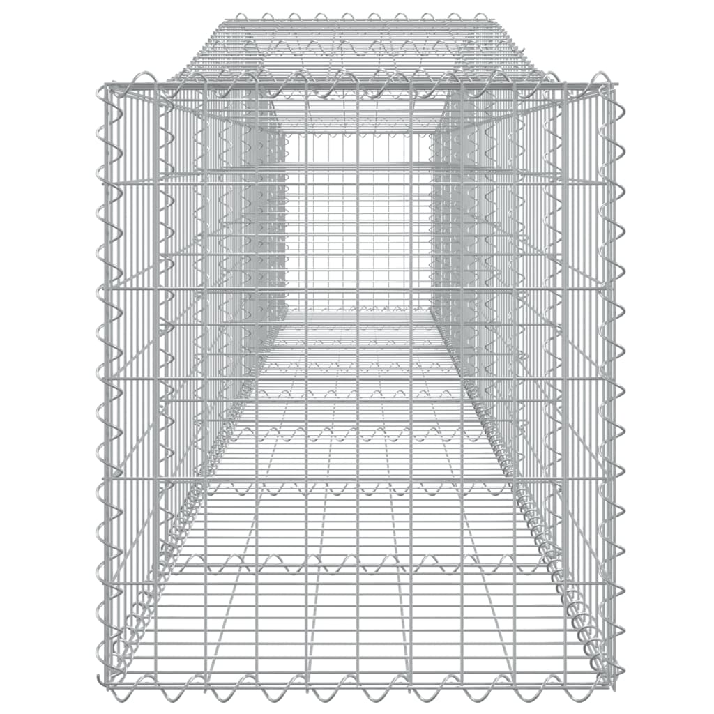 buede gabionkurve 5 stk. 400x50x60/80 cm galvaniseret jern