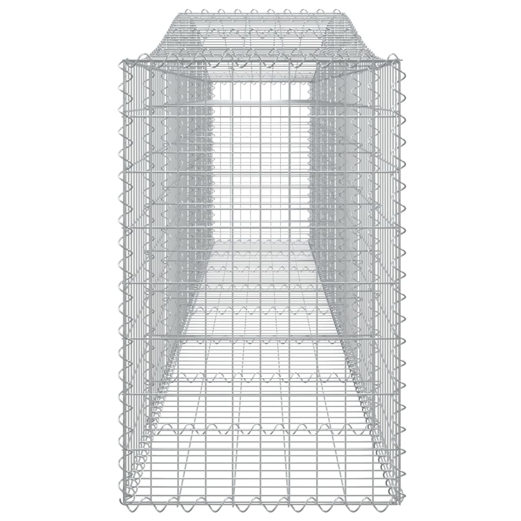 buede gabionkurve 3 stk. 400x50x80/100 cm galvaniseret jern