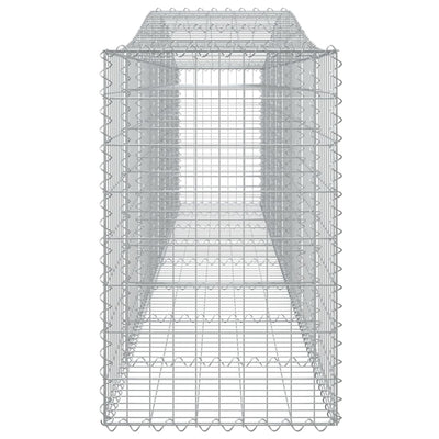 buede gabionkurve 3 stk. 400x50x80/100 cm galvaniseret jern