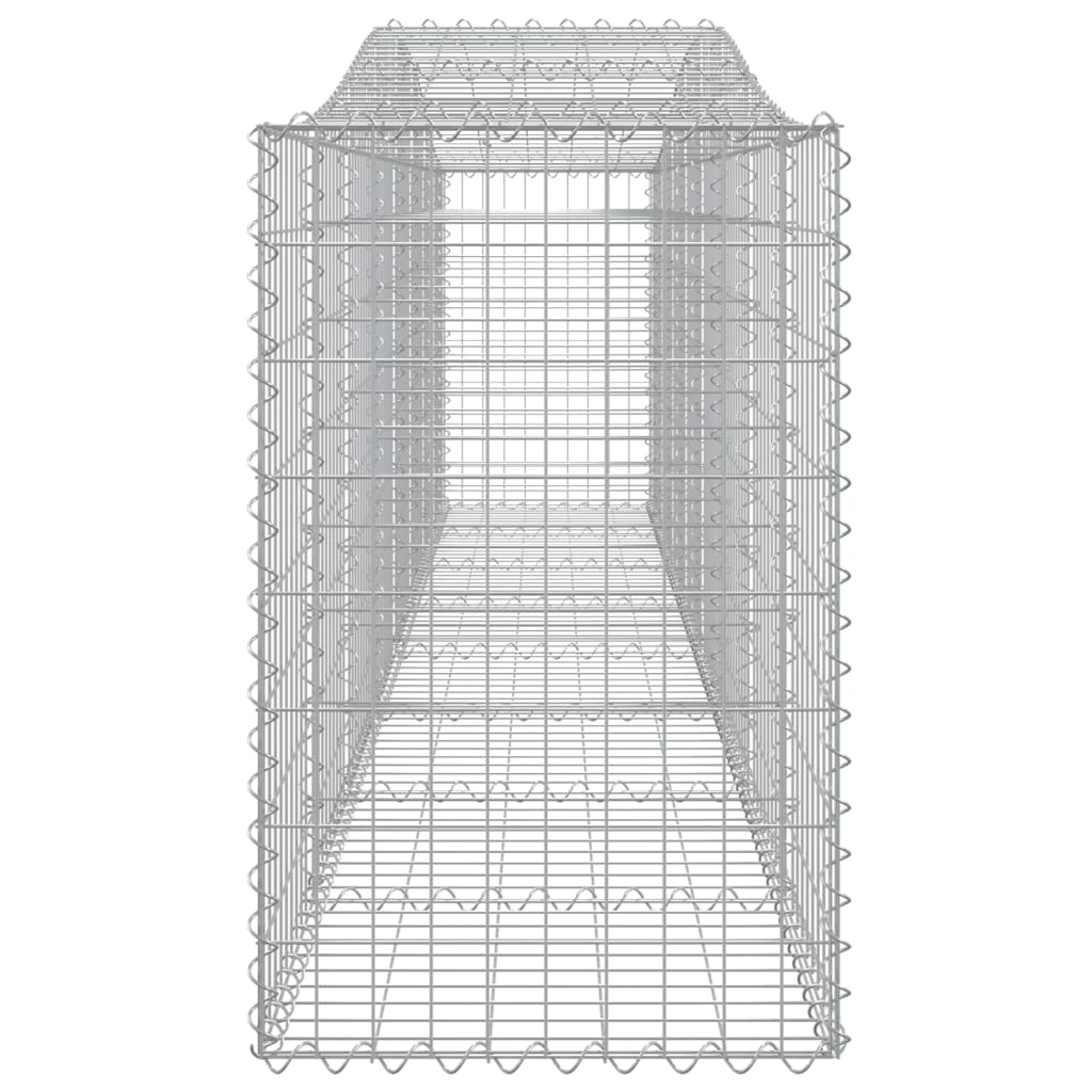 buede gabionkurve 25 stk. 400x50x80/100 cm galvaniseret jern