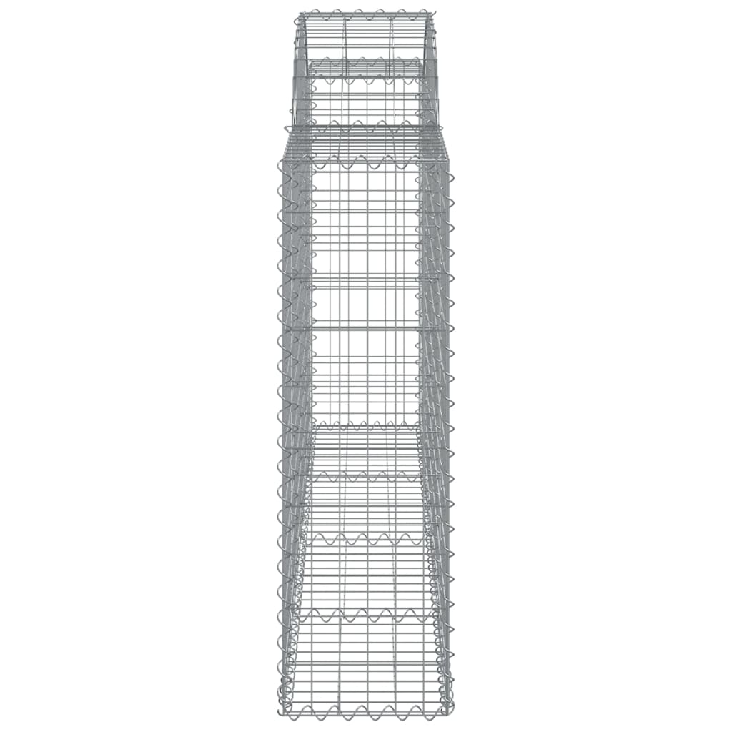 buede gabionkurve 5 stk. 200x30x100/120 cm galvaniseret jern