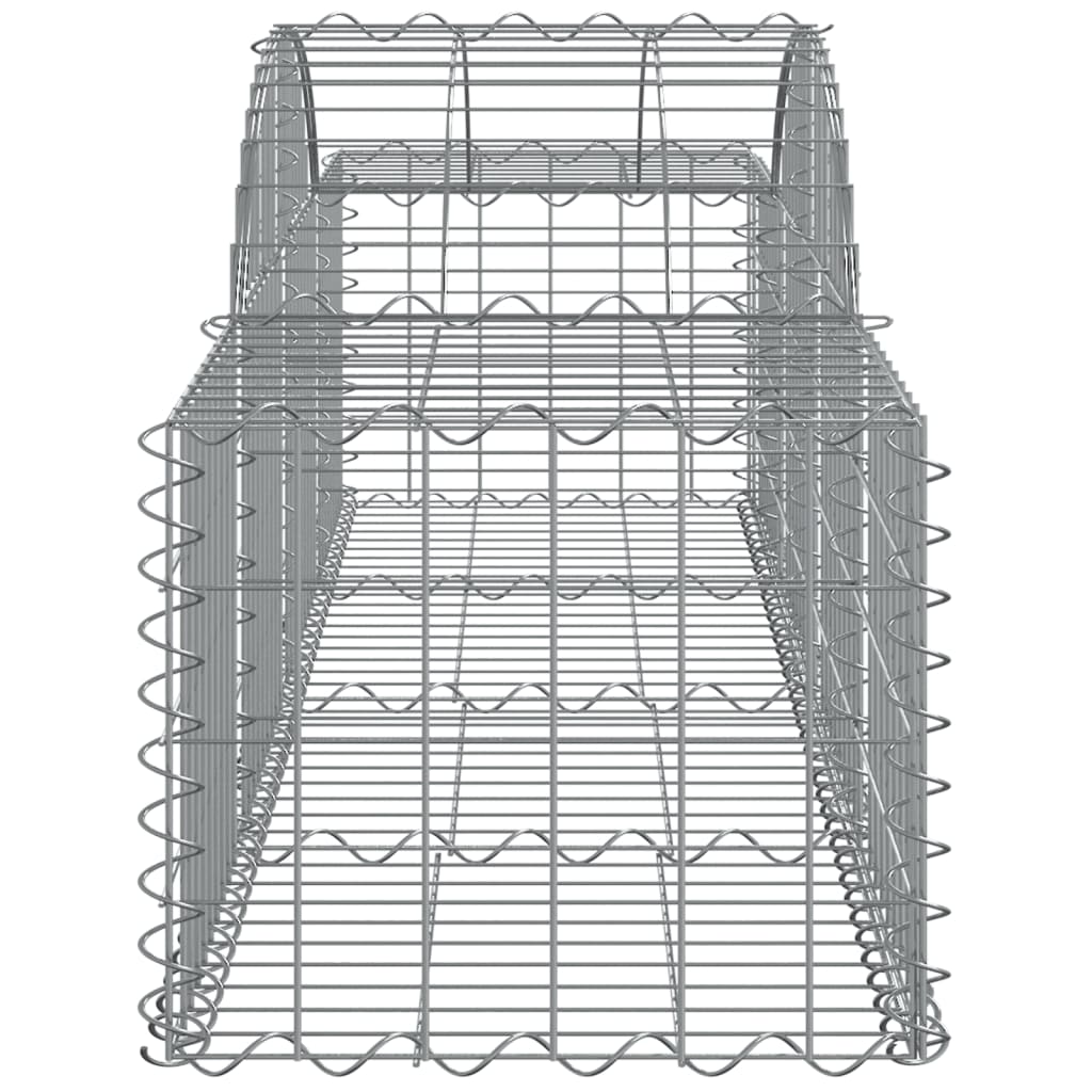 buede gabionkurve 5 stk. 200x50x40/60 cm galvaniseret jern