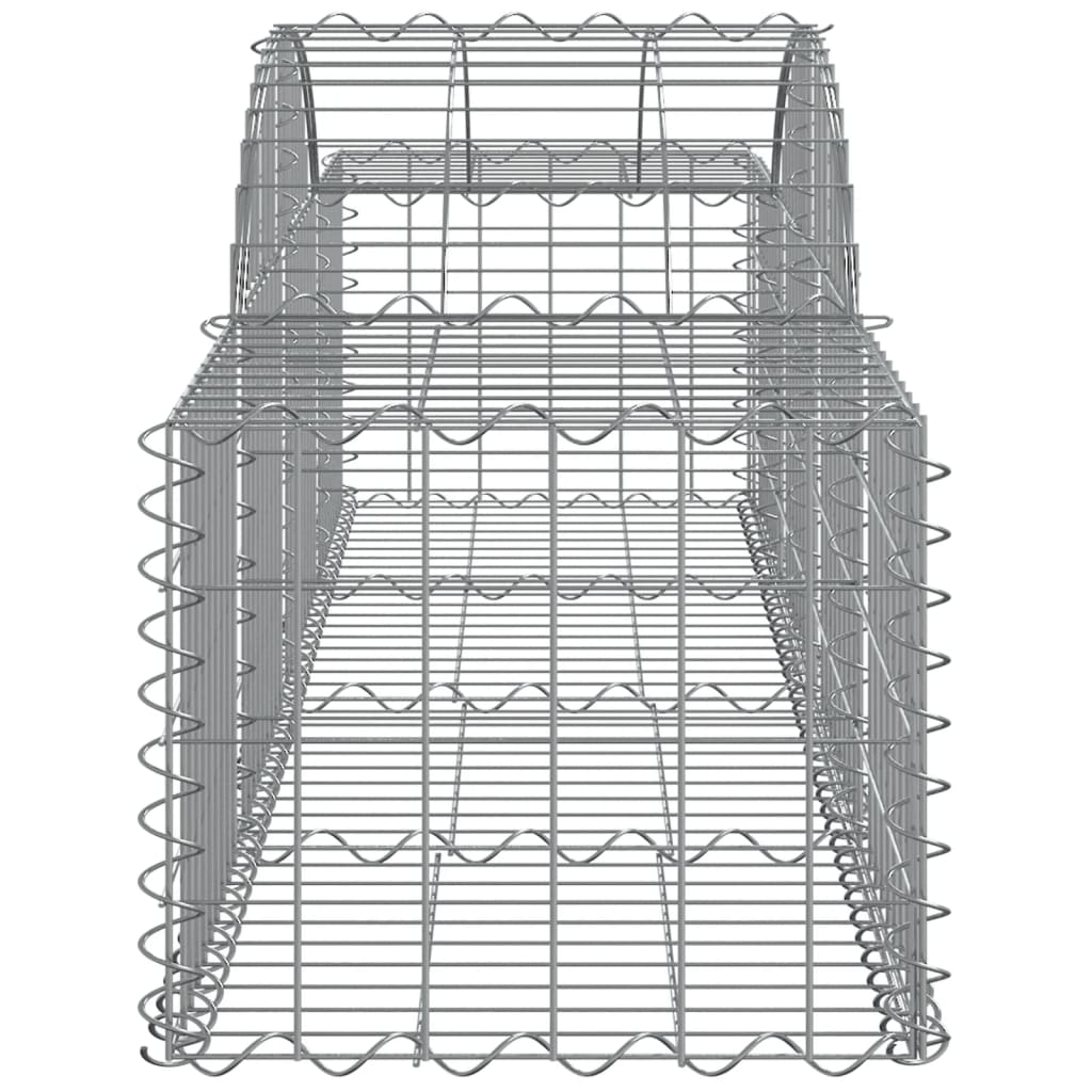 buede gabionkurve 9 stk. 200x50x40/60 cm galvaniseret jern