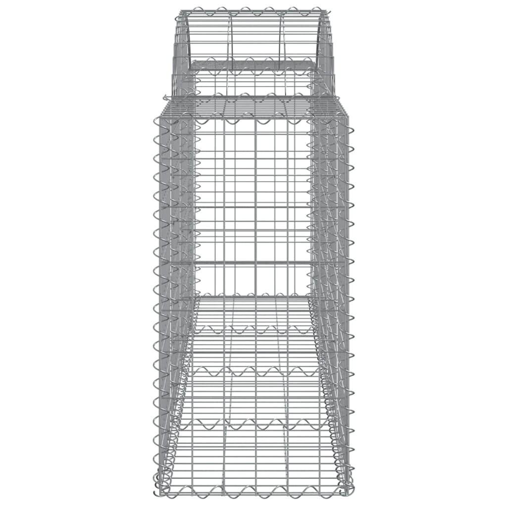 buede gabionkurve 3 stk. 200x50x80/100 cm galvaniseret jern