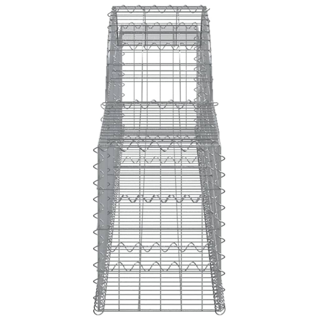 buede gabionkurve 3 stk. 300x30x40/60 cm galvaniseret jern