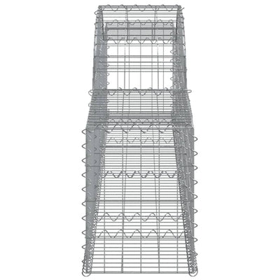 buede gabionkurve 3 stk. 300x30x40/60 cm galvaniseret jern