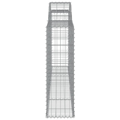 buede gabionkurve 5 stk. 300x30x100/120 cm galvaniseret jern