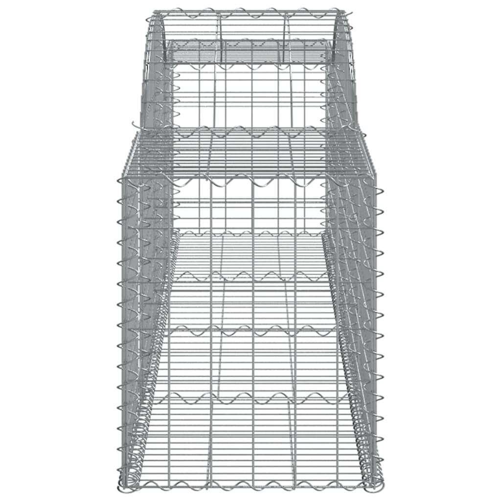 buede gabionkurve 3 stk. 300x50x60/80 cm galvaniseret jern