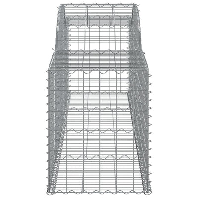 buede gabionkurve 3 stk. 300x50x60/80 cm galvaniseret jern