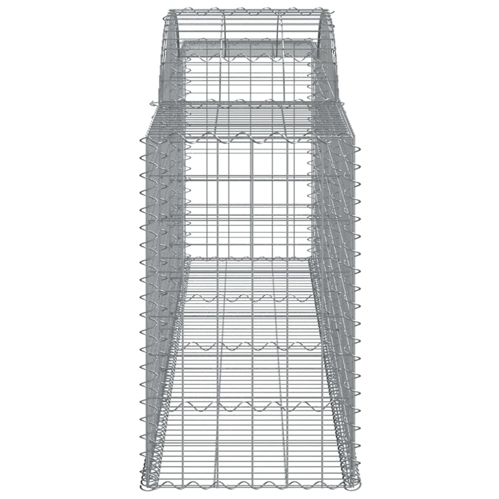 buede gabionkurve 3 stk. 300x50x80/100 cm galvaniseret jern