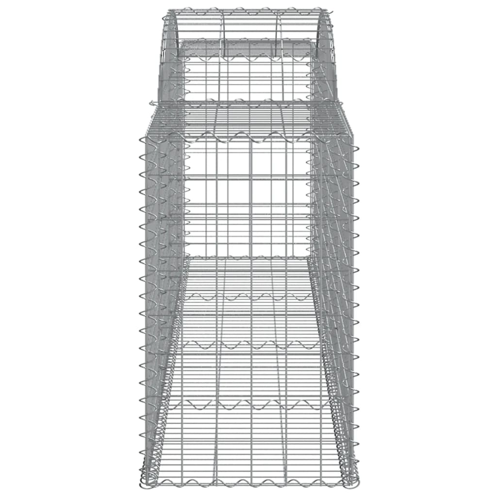 buede gabionkurve 11 stk. 300x50x80/100 cm galvaniseret jern