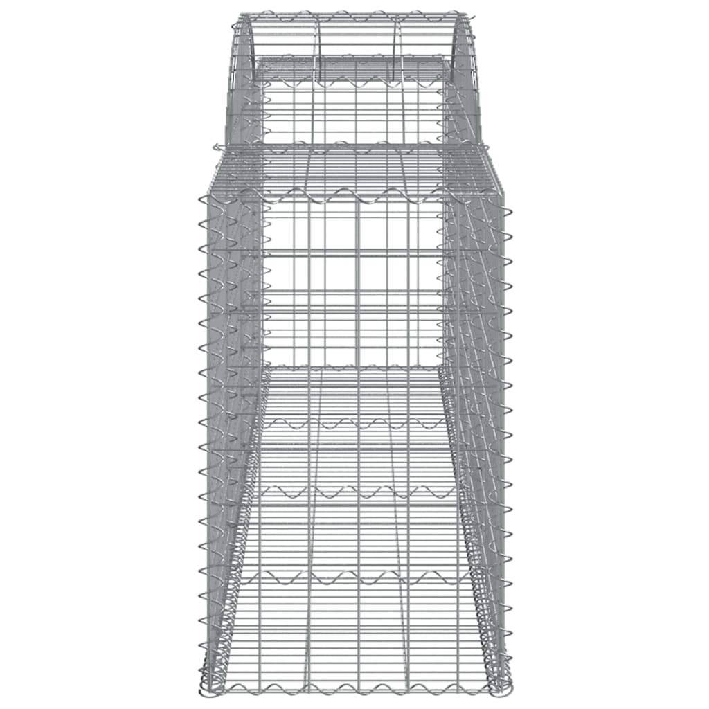 buede gabionkurve 20 stk. 300x50x80/100 cm galvaniseret jern